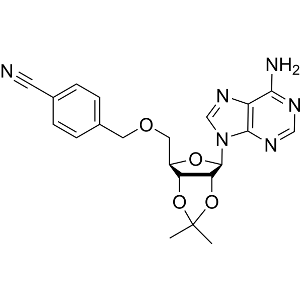 5′-O-[(4-Cyanophenyl)methyl]-2′,3′-O-(1-methylethylidene)adenosine 1134156-51-6